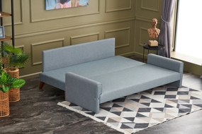 3 személyes kanapéágy Bella Soft Yataklı Üçlü Koltuk - Kék