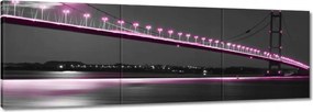 Festmények 120x40 Lila világítás