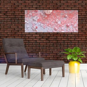 Kép - Tengerparti hangulat rózsaszín árnyalatokban (120x50 cm)