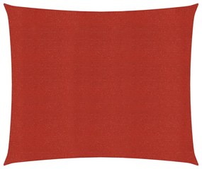 piros HDPE napvitorla 160 g/m² 3,6 x 3,6 m