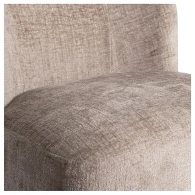 Világosbarna bársony fotel Atty – WOOOD