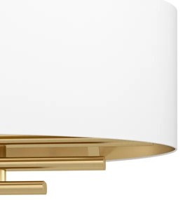 Eglo 390182 - Csillár zsinóron PINETARA 4xE27/40W/230V fehér/arany