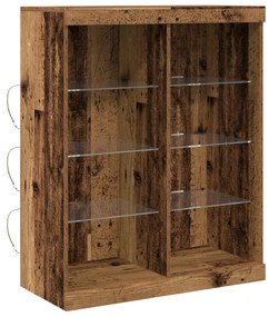 Old Wood Tálalószekrény LED világítással 41x37x100 cm