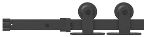 Csúszóajtó ORKDAL Barna 78 x 211 cm Fa és fém