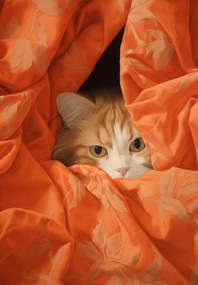 Poszter 68x98cm Rejtett macska