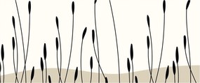 Kép - Grafikus rét N⁰3 (120x50 cm)