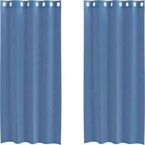 vidaXL 2 db királykék voile függönyök grommets