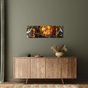 Egy őskori festmény képe (órával) (90x30 cm)
