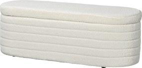 HOMCOM Kárpitozott Puff Padlófejjel, Táskaruhás Megjelenés, Ágyvégi Puff Fa Lábakkal, Tároló Puff a Hálószobába, Nappaliba, Előszobába, 116 x 41 x 40,