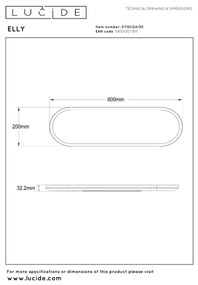 Lucide 07121/24/30 - LED dimmelhető mennyezeti lámpatest ELLY 24W/230V 2700/3300/4000K