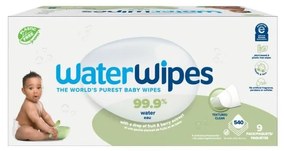 Waterwipes WaterWipes - KÉSZLET 9x Műanyagmentes nedves törlőkendők Soapberry 60 db (540 db) AG0637