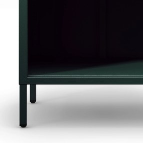 Könyvespolc MARIO, 500 x 1800 x 350 mm, Modern: palack zöld szín