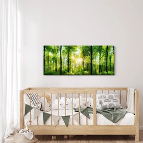 Kép - Hajnal az erdőben (120x50 cm)