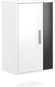 Nappali szekrénysor BRICK fehér/fekete