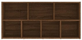 barna tölgy színű könyvszekrény 50 x 25 x 106 cm