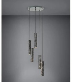 Eglo 39823 - LED Csillár zsinóron MENTALONA 5xGU10/4,5W/230V