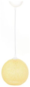 Csillár zsinóron JUTE 1xE27/60W/230V sárga