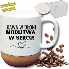 Fehér Bögre Parafa Vicces Ajándék Kávé A Kézben Ima A Szívben