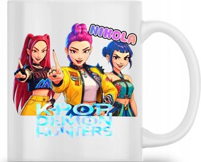 Kerámia Bögre Huntrix Démon Hunters Logó Ajándék Születésnapra Név