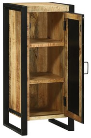 Fürdőszoba Fali Szekrény 40x35x90 cm Tömör Durva Fa Mangó