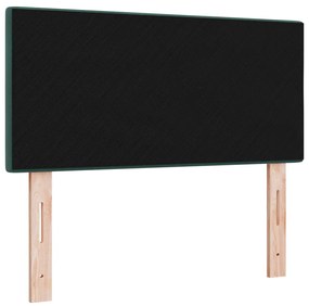 LED Fejtámla Gombos Kárpitozott Sötétzöld 80 cm Bársony