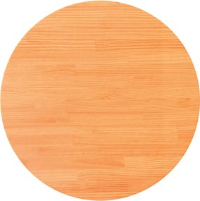 vidaXL viaszbarna tömör fenyőfa kerek asztallap 90 x 2,5 cm