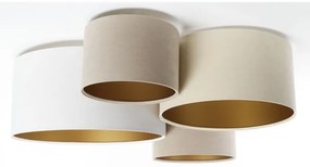 Mennyezeti lámpa SPACE 4xE27/60W/230V bézs/fehér/arany
