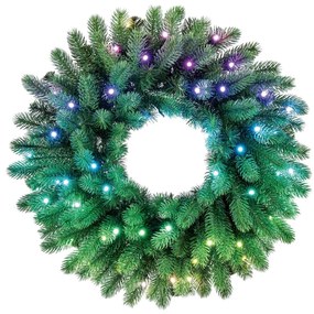 Twinkly GD20P4425P00 - RGB LED karácsonyi koszorú 50 LED, 60 cm, Wi-Fi, dimmer