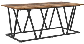 Kávézóasztal Régi Fa 100x50x40 cm Mérnöki Fa és Fém