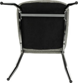 Étkezőszék, bézs melír/króm, OLIVA NEW