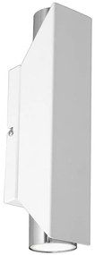 Fali lámpa WALL 2xGU10/8W/230V fehér/fényes króm