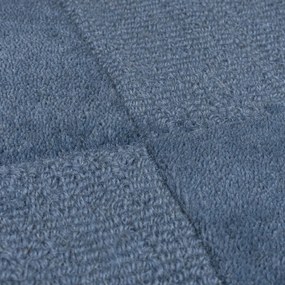 Sötétkék kézi szövésű gyapjú futószőnyeg 60x230 cm Checkerboard – Flair Rugs