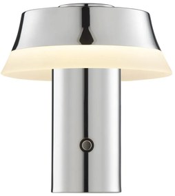 Brilliant - LED fényerőszabályozható tölthető érintős asztali lámpa KINICH LED/2,5W/5V 2700K fényes króm