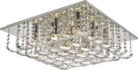 DAR LIGHTING ORE1350 ORELLA Kristály Mennyezeti Lámpa Csiszolt Króm G9 IP20