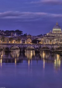 Poszter 21x29,7cm Kilátás a Basilica di San Pietro-ra a Vatikánban 3, Assaf Frank