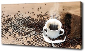 Fali vászonkép Kávé és kávébab oc-45865517
