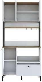 Jesy Walnut and White szekrény