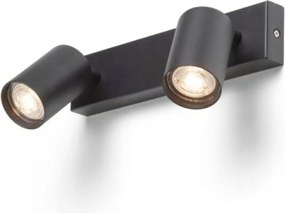 Rendl Dude II felĂŒletre szerelhetĆ lĂĄmpa fekete 2xGU10 Led max. 2x9W 230V