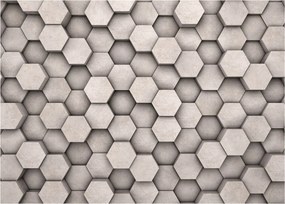 Kép - Hatszögek beton kivitelben (70x50 cm)