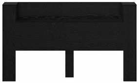 Fejtámla polcokkal Fekete tölgy 180 x 17 x 104,5 cm Faanyag