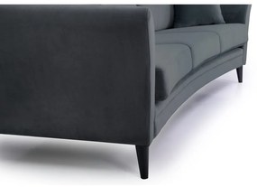 Eden szürke bársony kanapé, 237 cm - Scandic