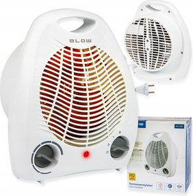 ErĆs Elektromos TermoventilĂĄtor Farelka RadiĂĄtor 2000W KĂĄlyha TermosztĂĄt