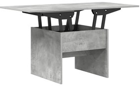 vidaXL Dohányzóasztal Beton Szürke 55 x 54,5 x 45 cm Faanyag