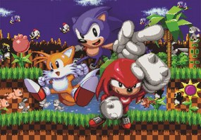 Sonic a sündisznó 64 Bit 500 db-os Cube puzzle Clementoni
