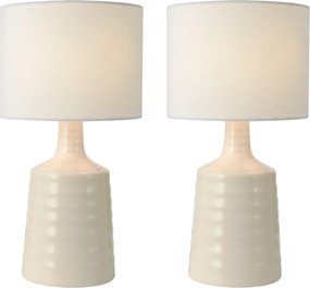 Dar Lighting modern skandináv asztali lámpa inci krém darinc4033