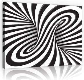 Vászonkép nappaliba modern fehér-fekete 3D 60x40