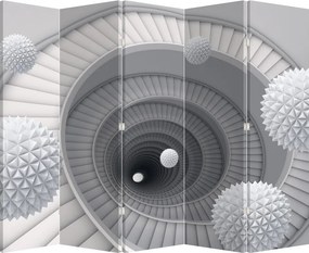 Paraván - 3D absztrakció (210x170 cm)