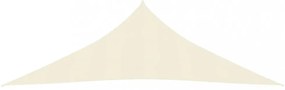 krémszínű HDPE napvitorla 160 g/m² 5 x 5 x 6 m