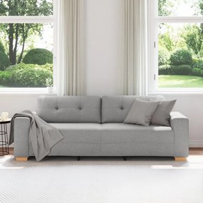3-Fős Kanapé Felhő Szürke 180 cm Textil