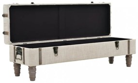 tömör fa és acél tárolópad 111 x 34 x 37 cm